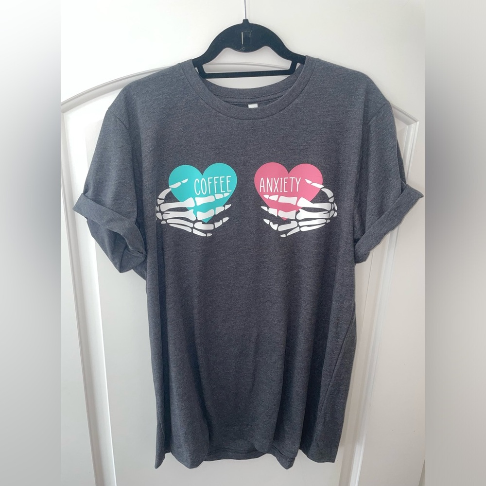 Bella Canvas Coffee & Anxiety T Shirt